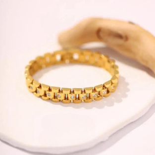 Stuuded Watch Bracelet