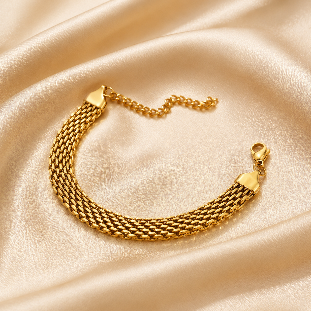 Retro Mesh Chain Bracelet