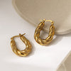 Twisted chain earrings