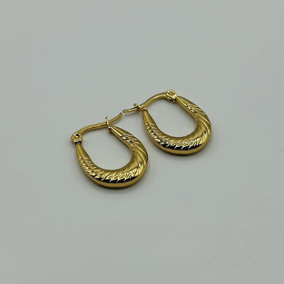 Everyday golden hoops