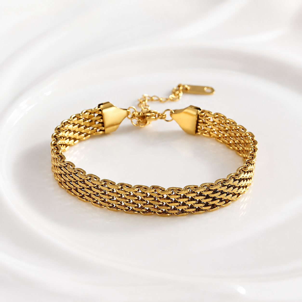 Retro Mesh Chain Bracelet