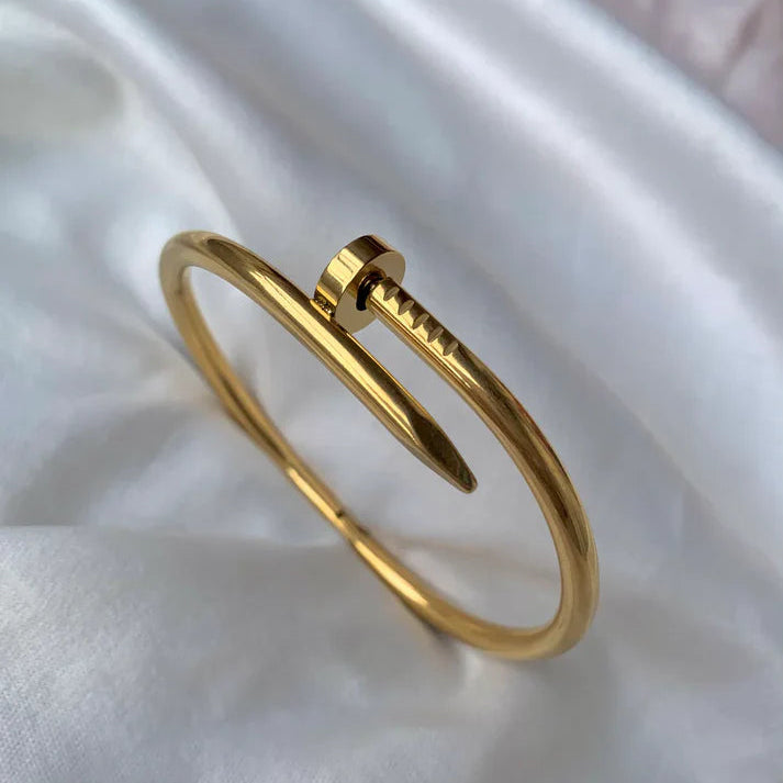 Nail Bangle Stainless Steel