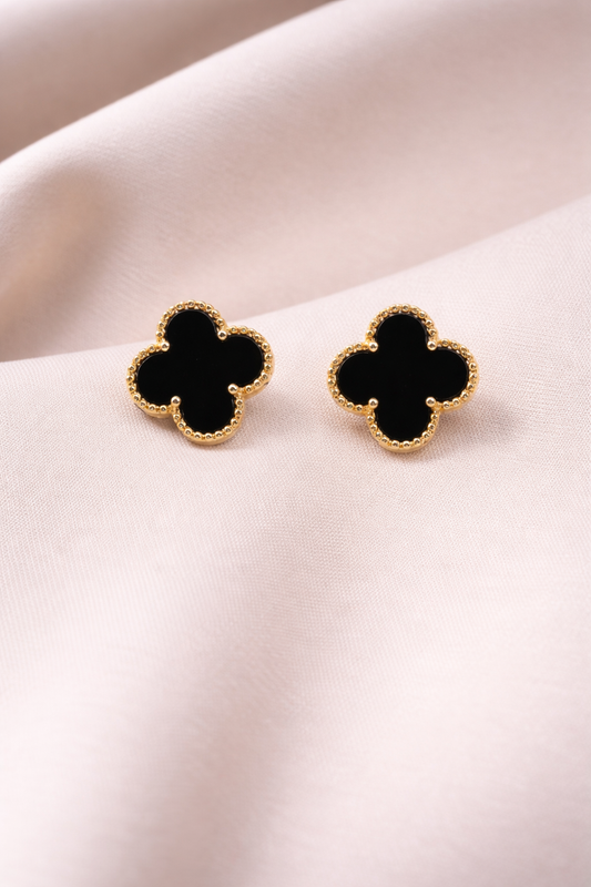 Clover Black Studs