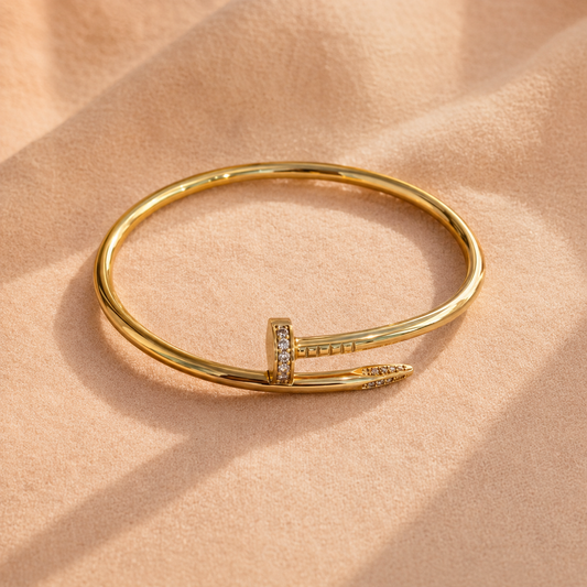 Nail Bangle Stainless Steel